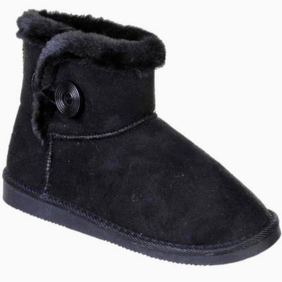 US Sports Shoes - US Sports Kinetic Black Fur Lined Booties Sz 8 NWOT